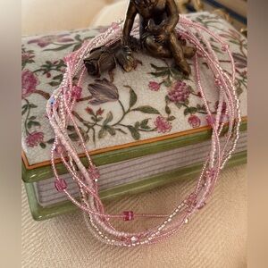 Pink Swarovski Crystal Necklace